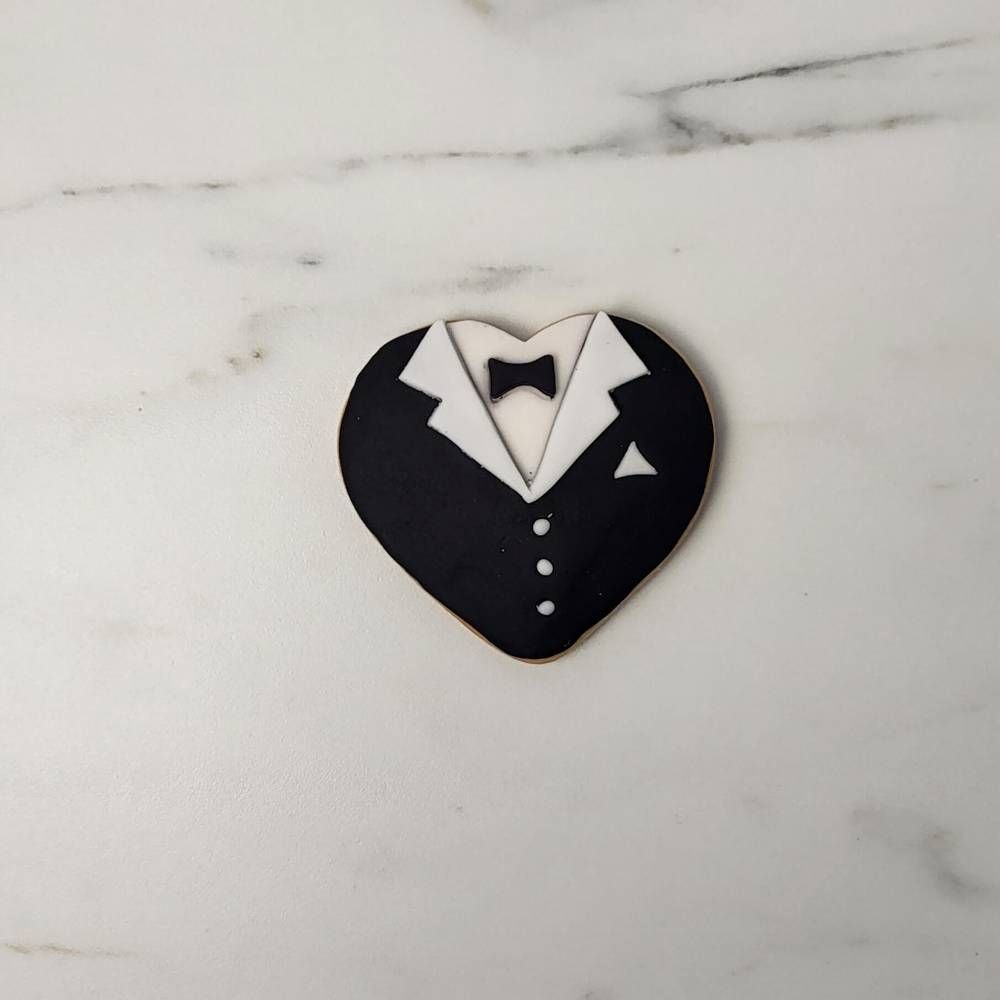 Μπισκότα σετ γαμπρός και νύφη καρδιές