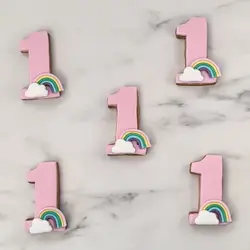 Μπισκότα Νούμερο με Ουράνιο Τόξο