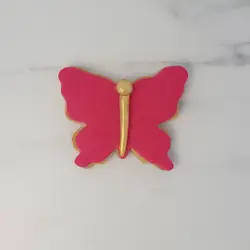 Μπισκότα πεταλούδα φούξια χρυσό 