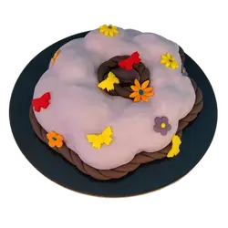 Πασχαλινό τσουρέκι με ζαχαρόπαστα