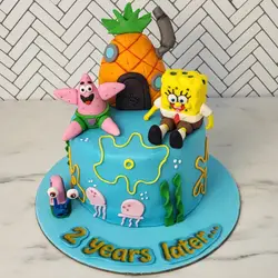 Τούρτα Bob Σφουγγαράκης με Πάτρικ και Ανανά