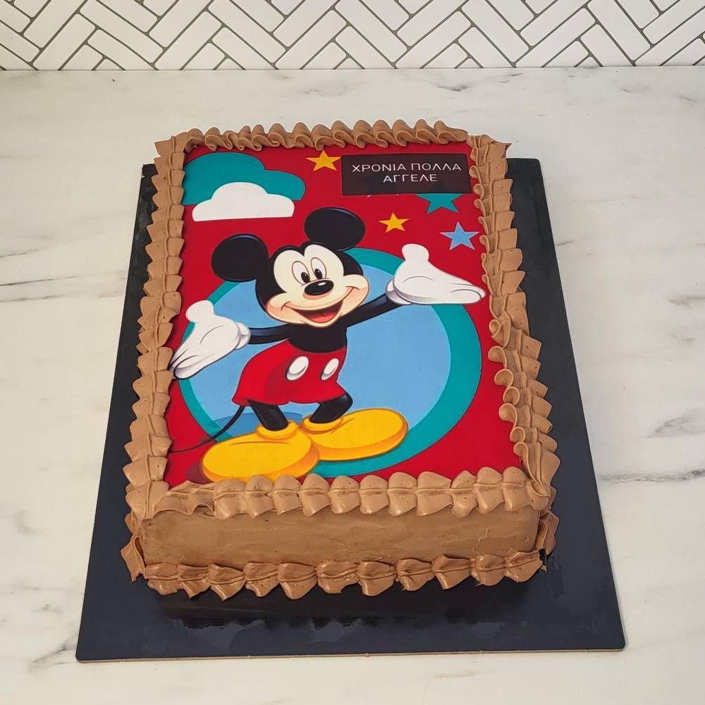 Τούρτα Mickey Mouse στάμπα
