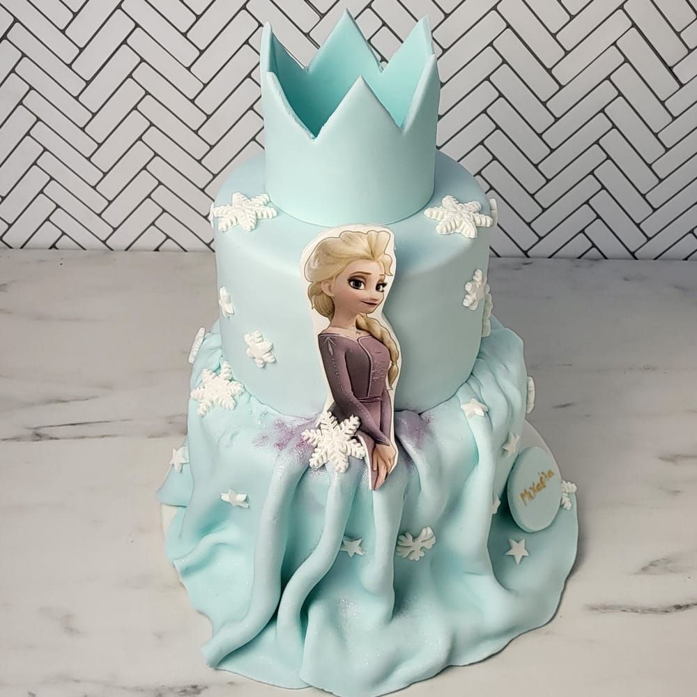Τούρτα Elsa Φόρεμα και Στέμα Frozen