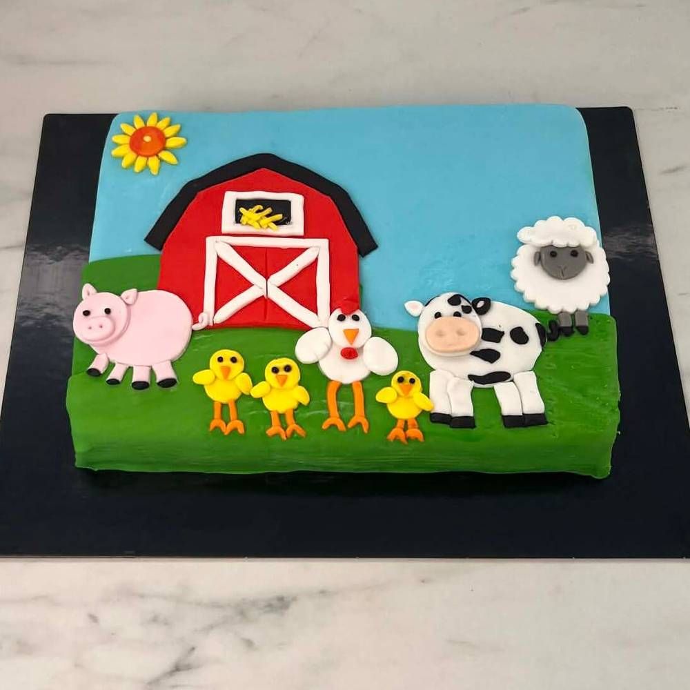 Τούρτα Φάρμα Ζωάκια