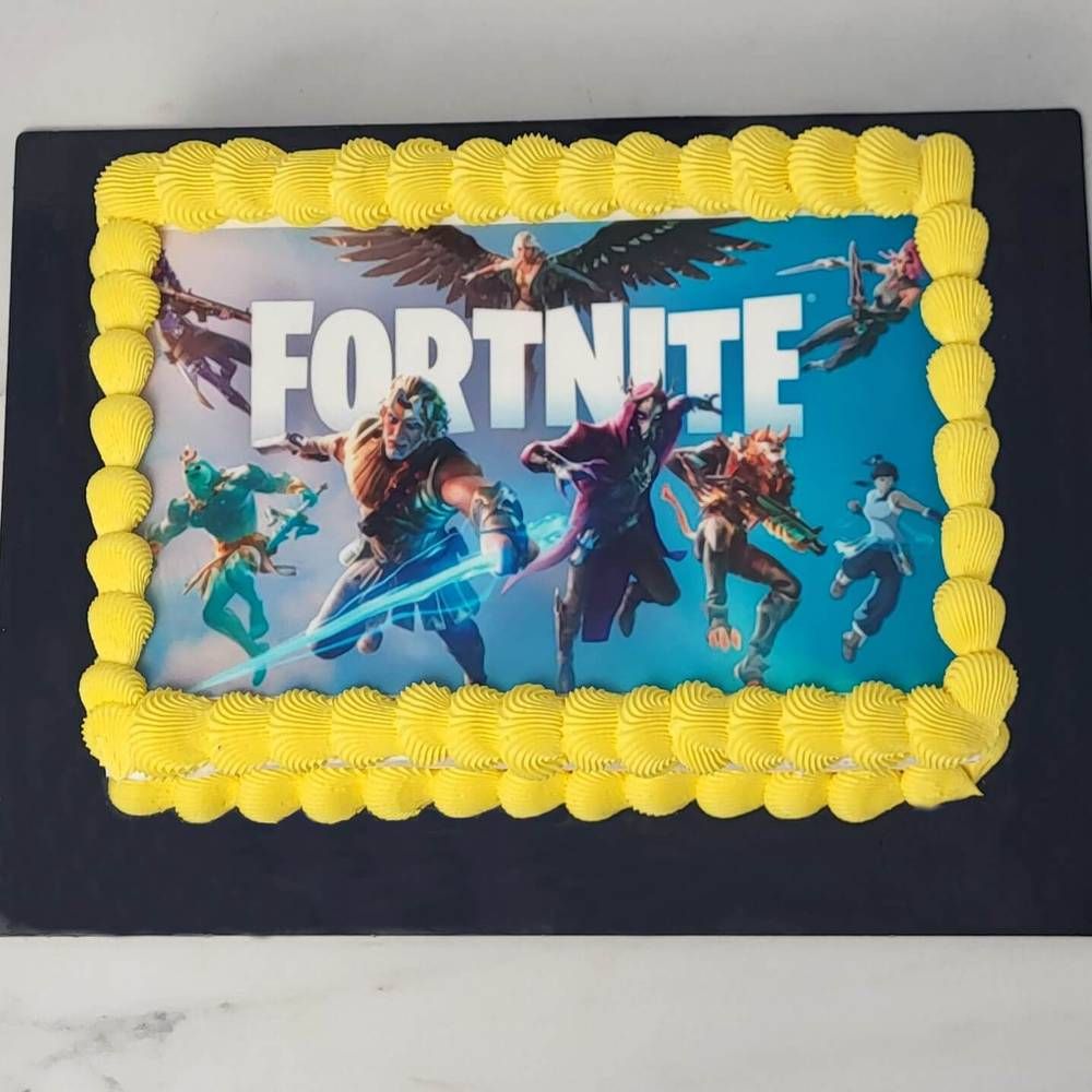 Τούρτα Fortnite με στάμπα