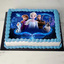 Τούρτα Frozen Έλσα στάμπα fs1