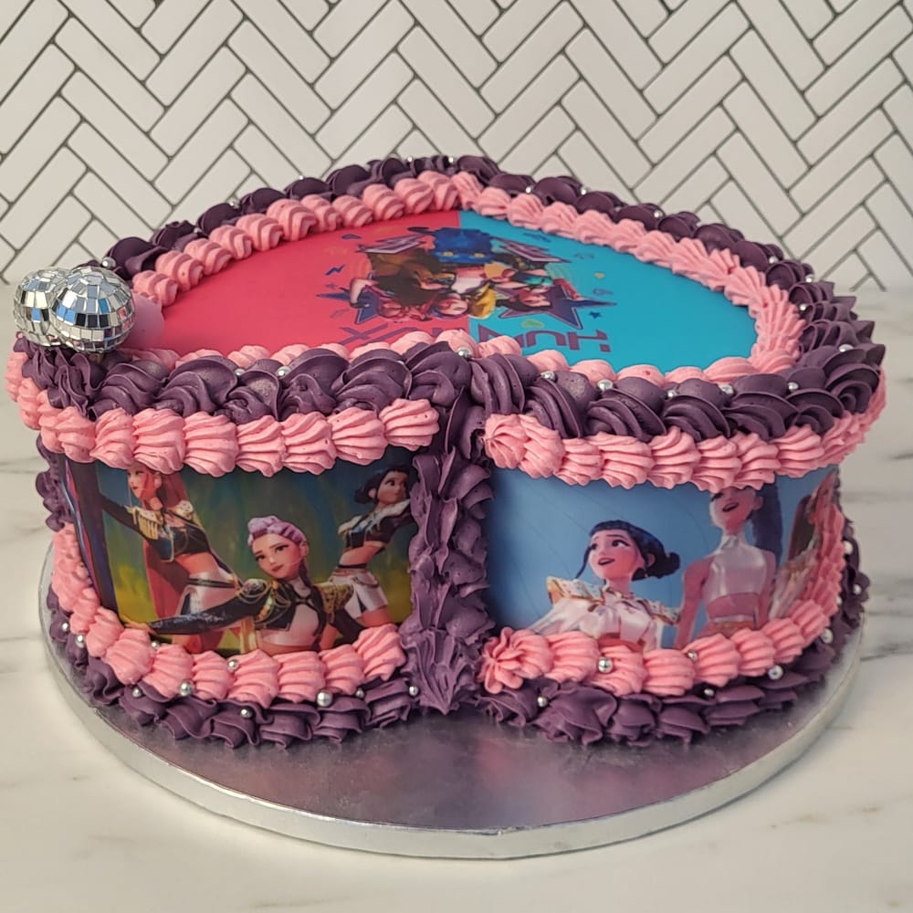 Τούρτα Καρδιά Huntrix K-Pop Demon Hunters