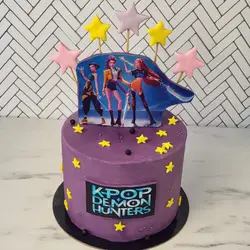 Τούρτα K-Pop Demon Hunters Αστέρια