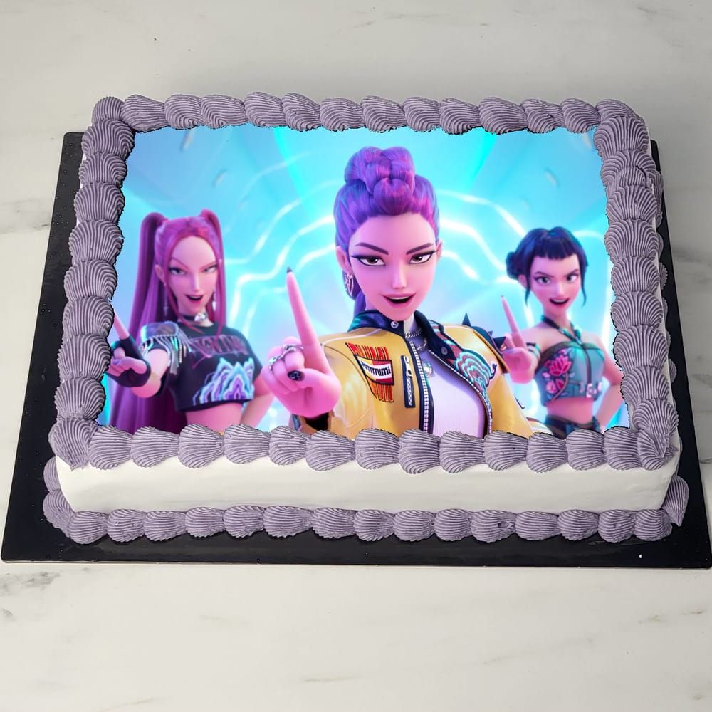 Τούρτα K-Pop Demon Hunters Huntrix