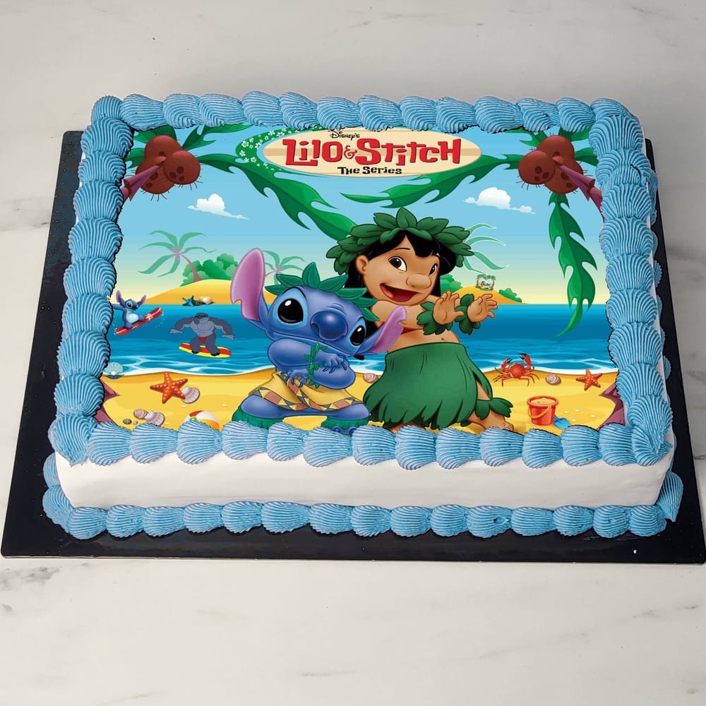 Τούρτα Stitch Lilo στην παραλία
