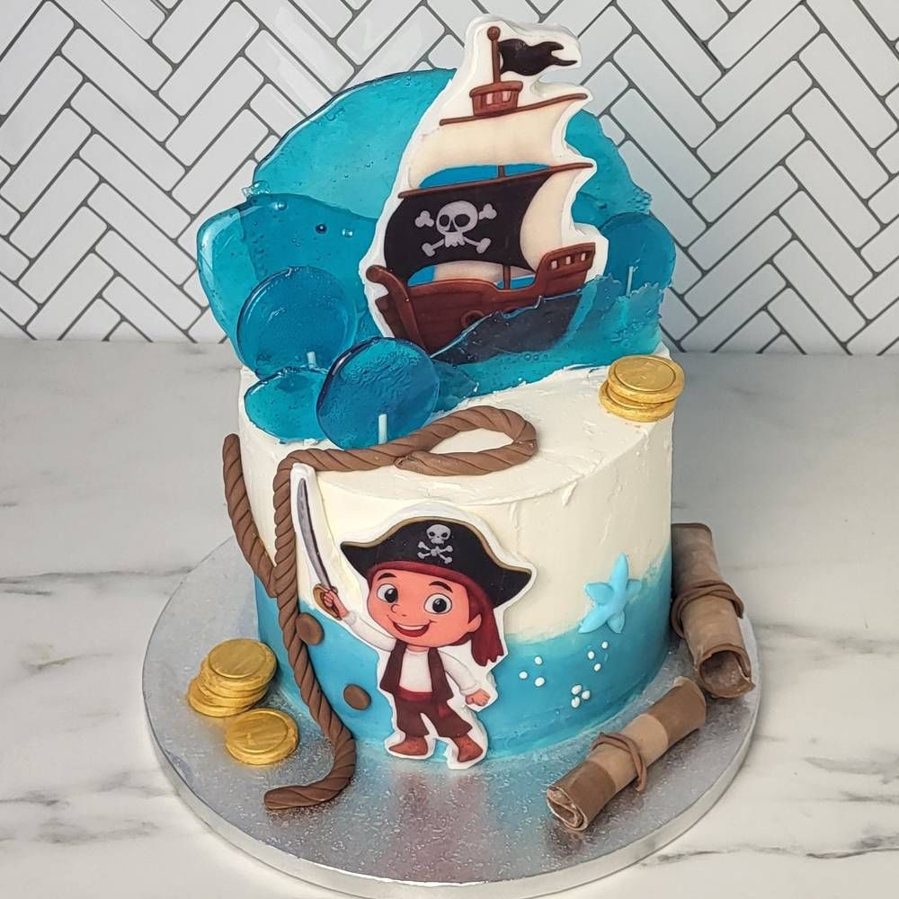 Τούρτα Πειρατής Καράβι και γλειφιτζουρια