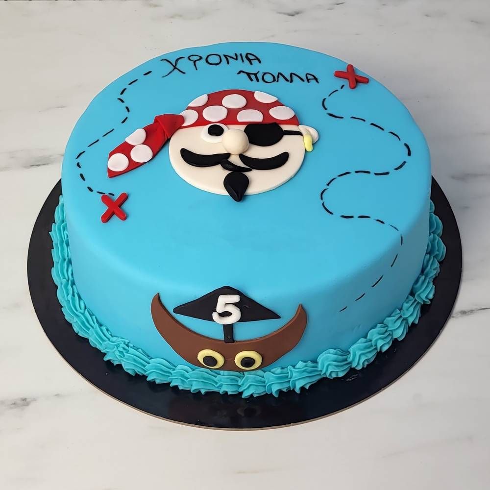 Τούρτα Πειρατής με Καράβι