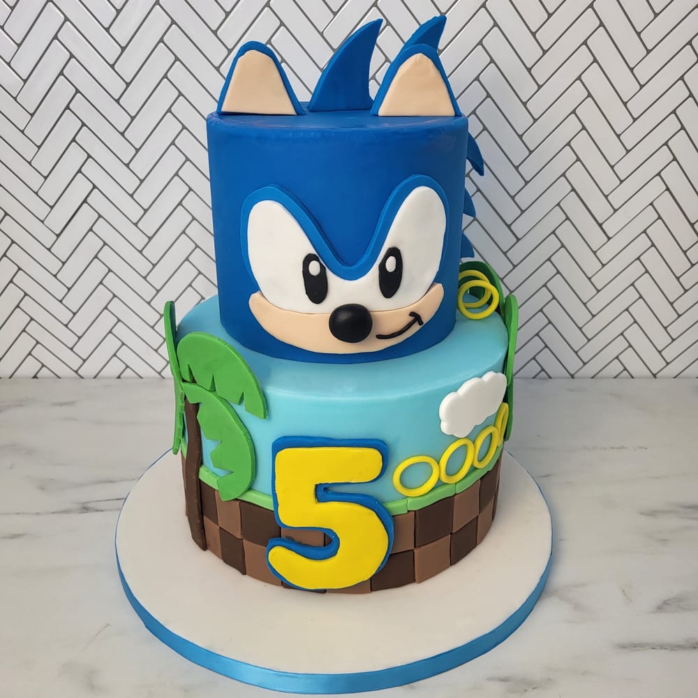Τούρτα Sonic δυόροφη πίστα Sonic