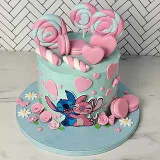 Τούρτα Stitch & Angel