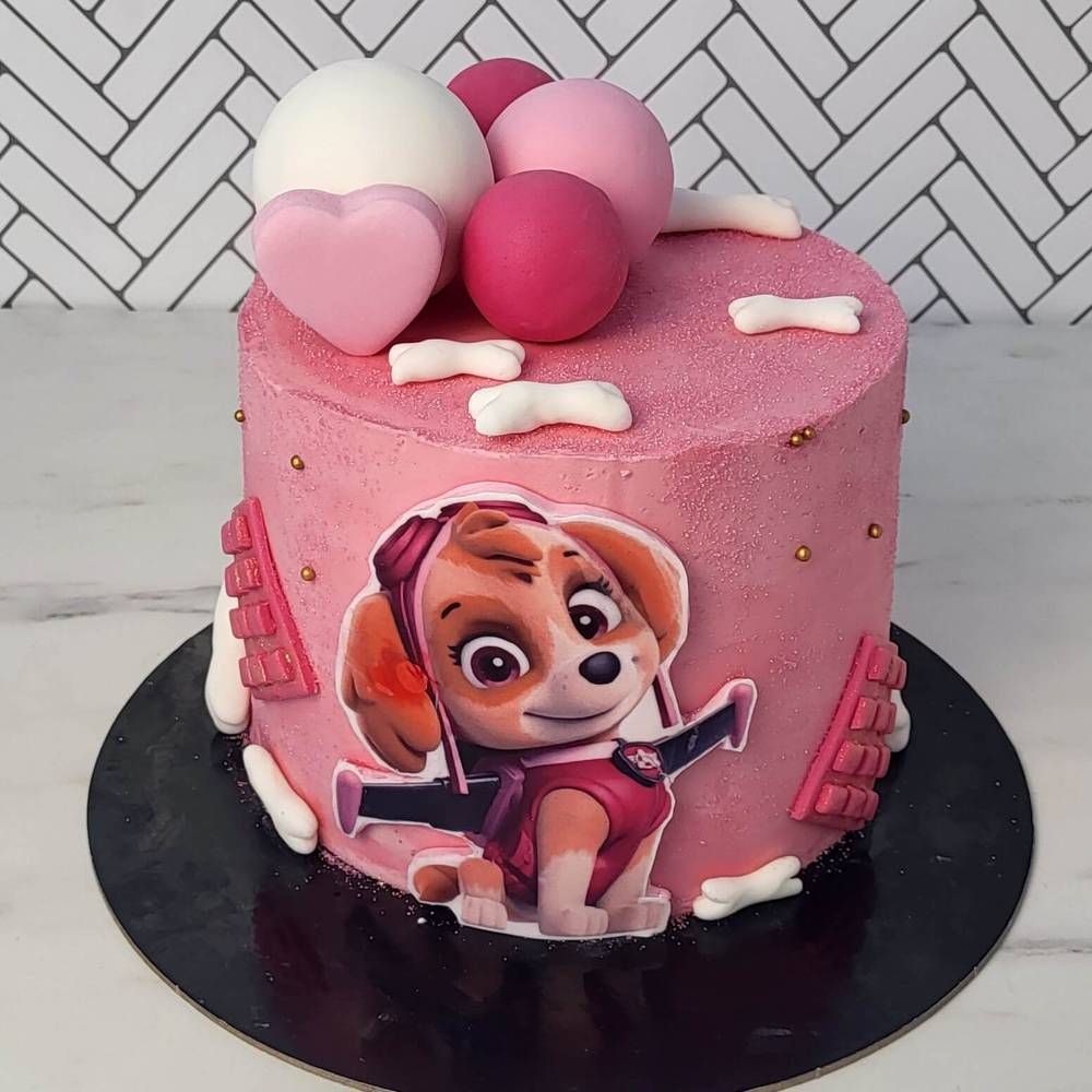 Τούρτα Paw Patrol Skye με μπαλόνια