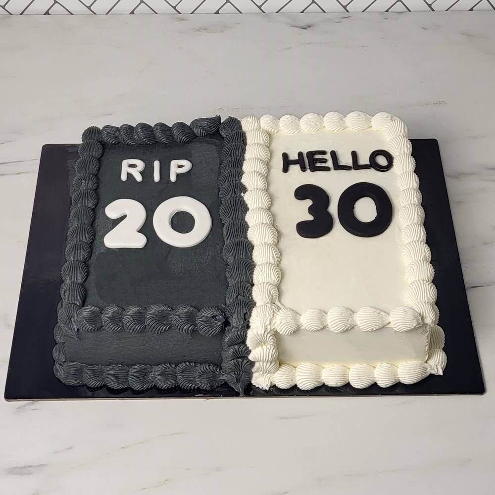 Τούρτα Αλλαγή Δεκαετίας Rip Old - Hello New